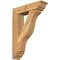Ekena Millwork Funston Traditional Rough Sawn Bracket w/ Offset Brace, Western Red Cedar, 6"W x 22"D x 30"H BKT0604X22X30FST01RWR - alternate 1